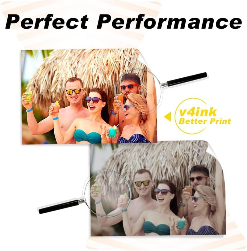 v4ink Remanufactured Toner Cartridge Replacement for HP 125A CB540A CB541A CB542A CB543A Toner for use with HP Color CP1215 CP1518ni CP1515n CM1312nfi MFP Printer â€“ Black Cyan Magenta Yellow - Image 4